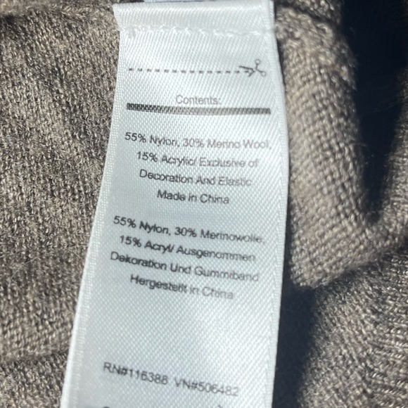 Smartwool Men’s Wool Blend Crewneck Sweater in Brown Size Large - Picture 4 of 5